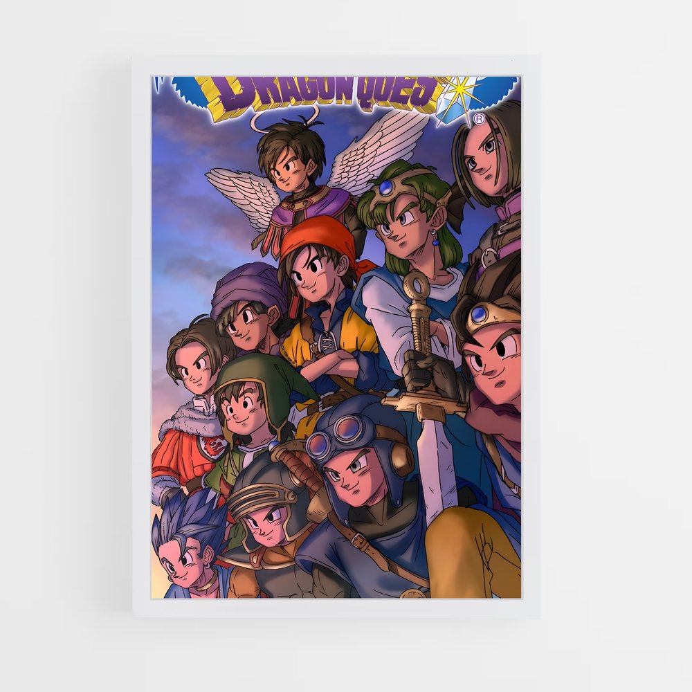 Poster Quête Éternelle – affiche Dragon quest (vue 3)